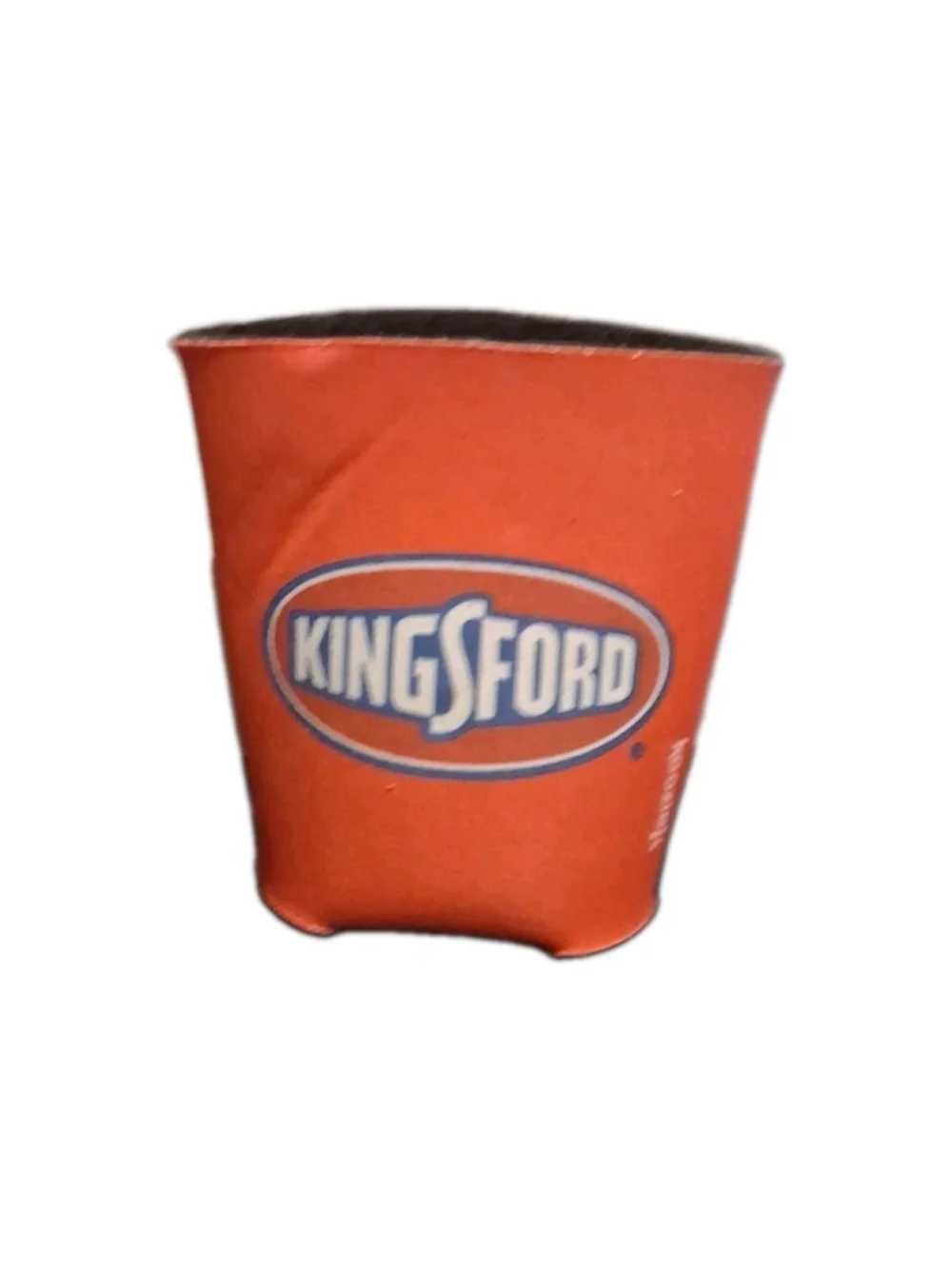 Kingsford Orange/Red Neoprene Can Cooler Insulator Koozie Sleeve